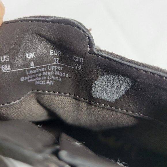 Sam Edelman Nolan Women Size 6M Ankle Bootie Boots Gray Leather Zip Buckle - Picture 8 of 8